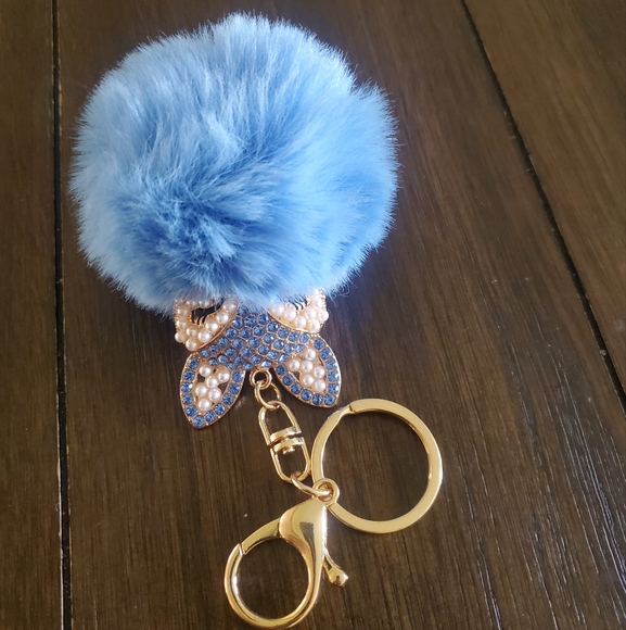 Fox Pom-Pom Keychain/ Bag Charm - Picture 3 of 3